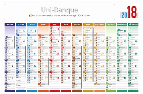 calendrier avec numéro de semaine.